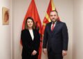 Тошковски се сретна со министерката за внатрешни работи на Албанија