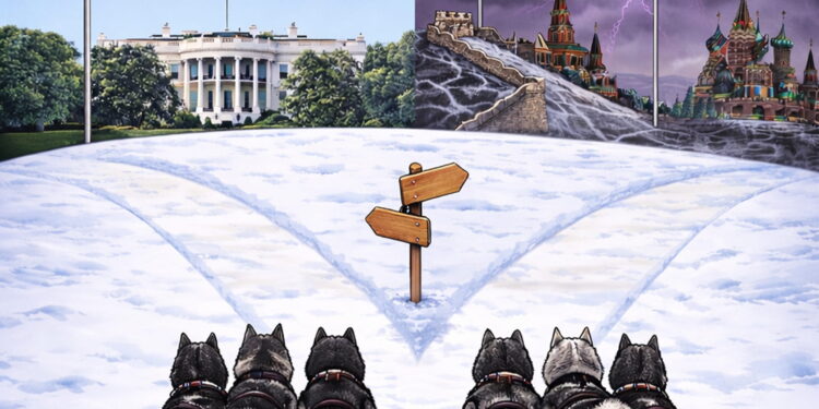 „На која страна, Гренландски човеку?“ гласи пораката на новата фотографија објавена од Белата куќа