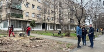 Интензивно уредување на зелените површини во Ново Лисиче