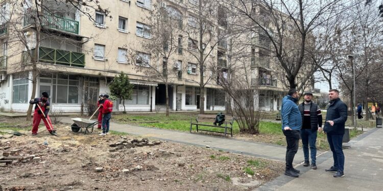 Интензивно уредување на зелените површини во Ново Лисиче