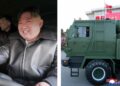 Ким Џонг-ун го презентира новото модернизирано борбено возило во Пјонгјанг