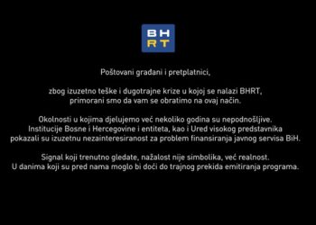 Стопирано емитување на програмата на Радио-телевизија Босна и Херцеговина
