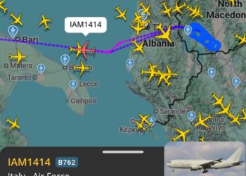 Италијански воен танкер денес кружи на небото над Македонија – Дали американските воени авиони полнат гориво во лет за операциите над Иран?