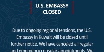 Амбасадата на САД во Кувајт затворена поради регионалните тензии