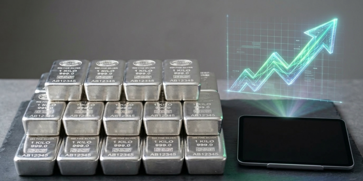 Среброто ја проби границата од 86 долари и го продолжува нагорниот тренд