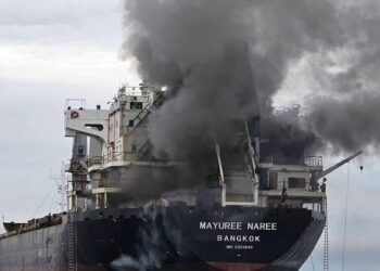 Три бродови погодени со ракети во Ормускиот Теснец: Екипажите безбедни, еден брод се запали