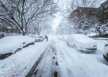 Автобус удри во карпа во Хрватска: Сообраќајен хаос поради снежни врнежи