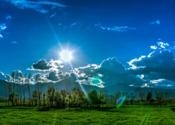 Пролетни температури со мала облачност