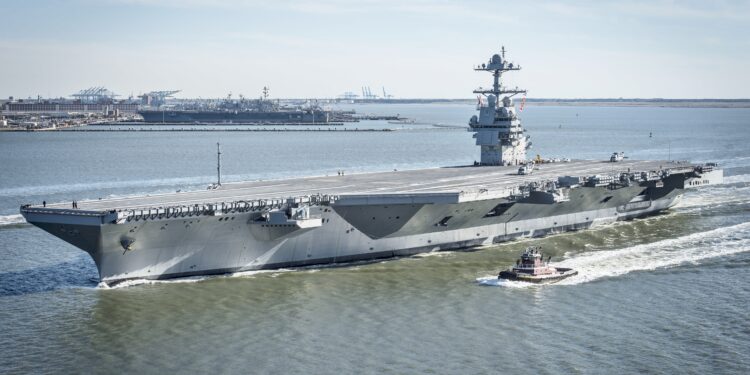 Американскиот носач USS Gerald R. Ford ќе замине на поправки во Грција