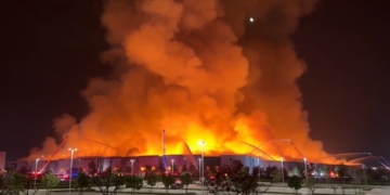 Велодромот во Олимпискиот парк во Рио де Жанеиро го зафати голем пожар (ВИДЕО)