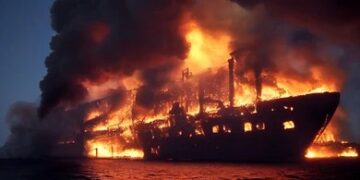 (ВИДЕО) Јужнокорејски брод погоден во Ормутскиот теснец: Сеул најавува можен одговор