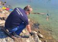 (ФОТО) Граната тешка 13,6 килограми пронајдена на плажа во Дојран